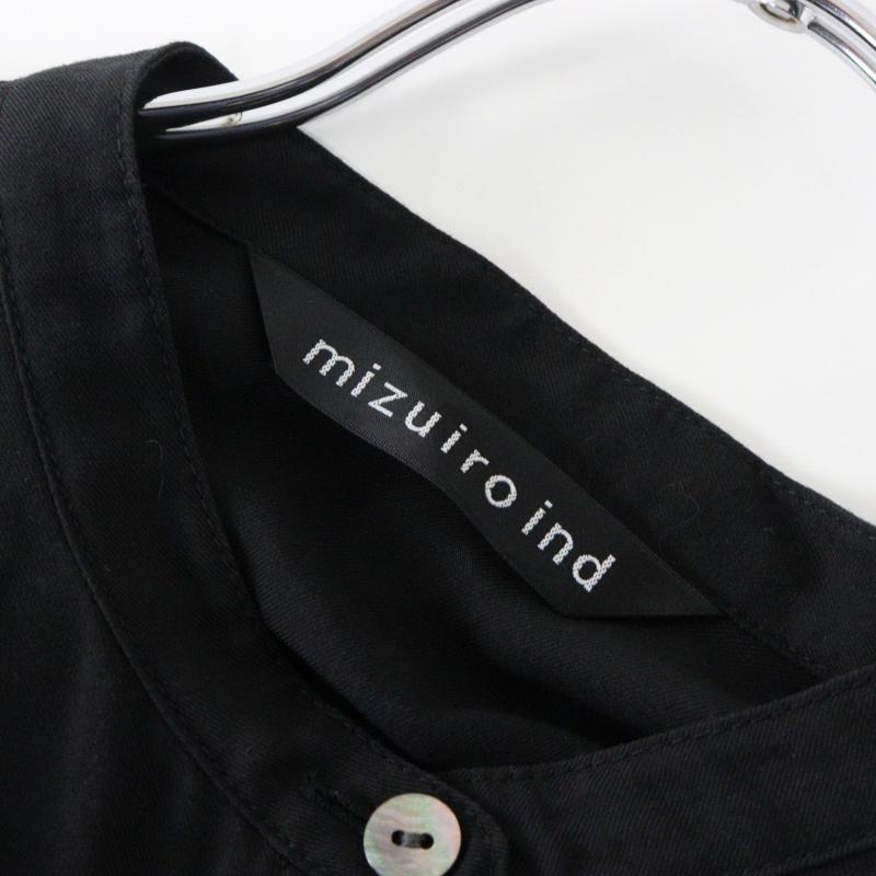 人気 ミズイロインド mizuiro ind ポリレーヨン ワイドシルエット 