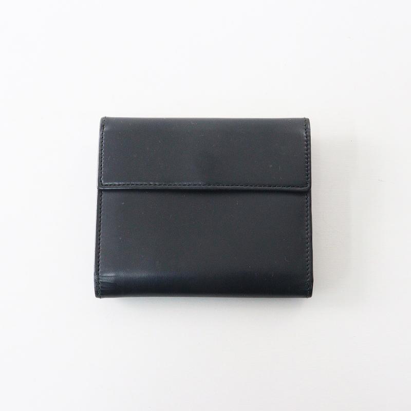 PRADA レザー コンパクトウォレット 折り財布 グレー 箱付き 中古美品 PRADA（プラダ） レザー2つ折り財布＼ダークグレー ミニ コンパクト