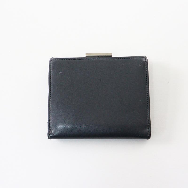 PRADA（プラダ） レザー2つ折り財布＼ダークグレー ミニ コンパクト