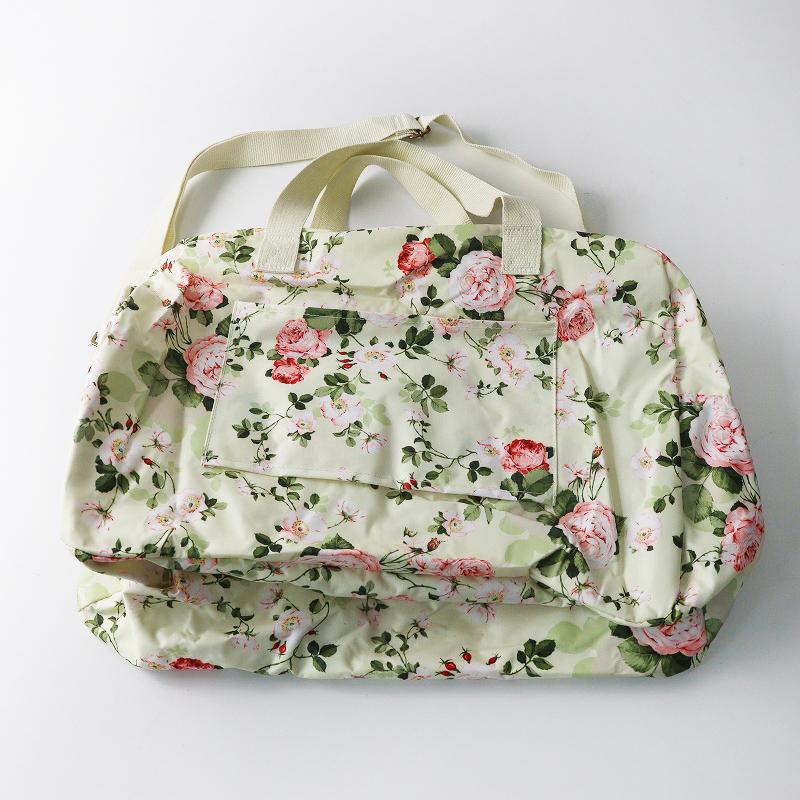 美品 ピンクハウス PINK HOUSE ローズフラワープリント 2wayバッグ