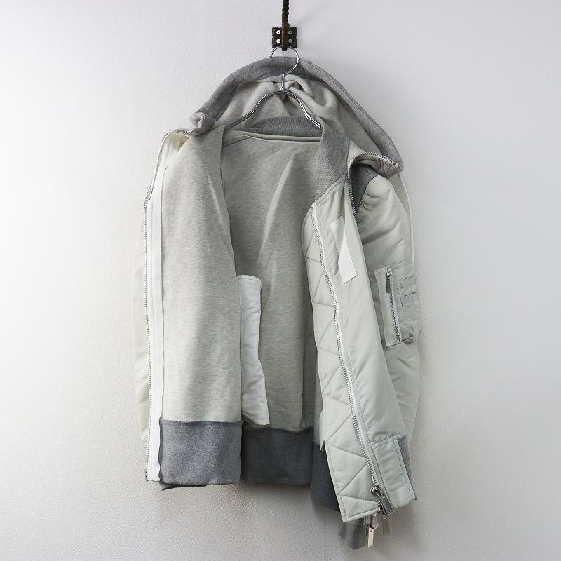 sacai（サカイ） sacai Nylon Twill × Sponge Blouson ドッキング 
