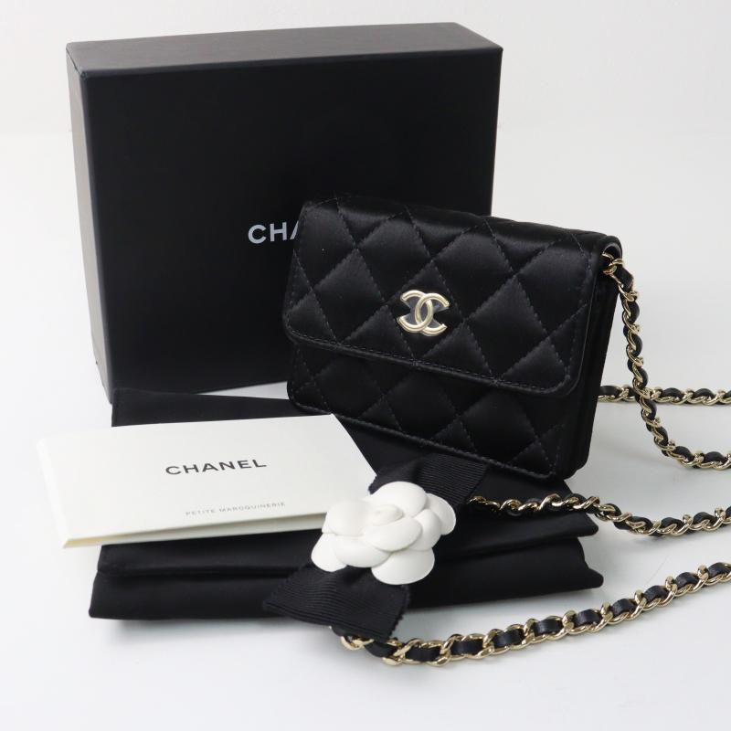 CHANEL（シャネル） 未使用 箱付き サテン カメリア付きチェーン 