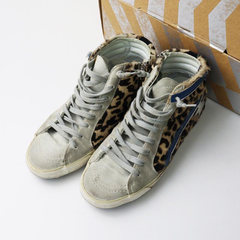 ⭐︎美品⭐︎ GOLDEN  レオパード柄 ハラコスニーカー GOLDEN GOOSE（ゴールデングース） GGDB GOLDEN GOOSE ミッドスター