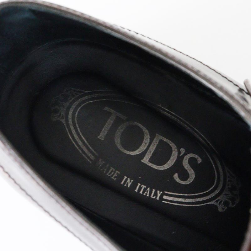 トッズ TOD'S レザーレースアップシューズ 36□ブラウン 23cm ガラス