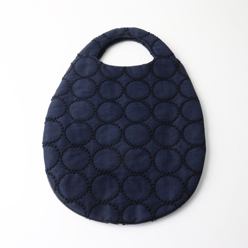 ミナペルホネン　タンバリン　エッグバッグ　ネイビー新品未使用 mina perhonen（ミナペルホネン） mina perhonen tambourine エッグ