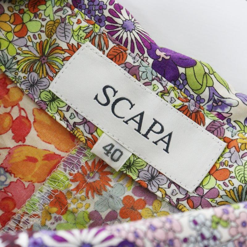 Archive スキャパ SCAPA リバティ パッチワーク 半袖 シャツワンピース