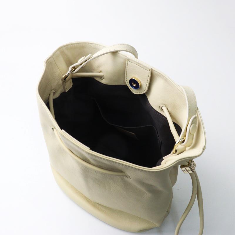 russet（ラシット） 【期間限定価格】極美品 レザー巾着バケットバッグ 