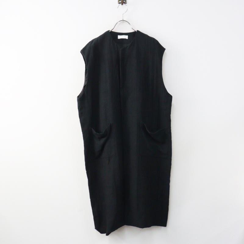 極美品❣️Drawer リネン ジレ ロングベスト 黒 22SS 羽織 定価15万 URBAN RESEARCH（アーバンリサーチ） 2025SS かぐれ kagure リネンジレ