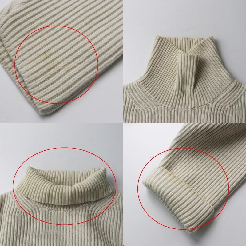オーラリー AURALEE SUPER FINE WOOL RIB KNIT TURTLE NECK P/O ニット