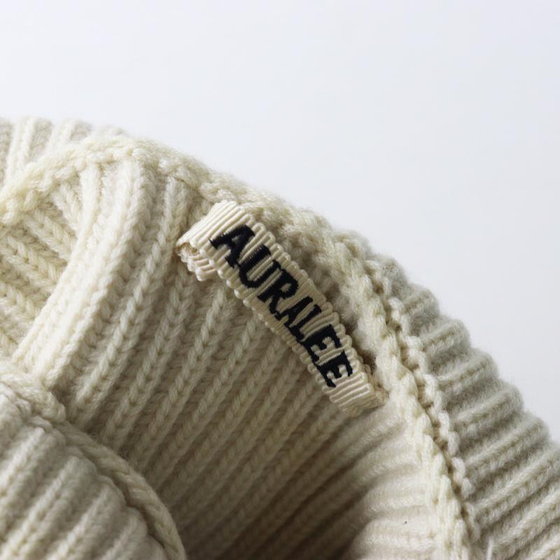 期間限定価格】オーラリー AURALEE SUPER FINE WOOL RIB KNIT TURTLE 