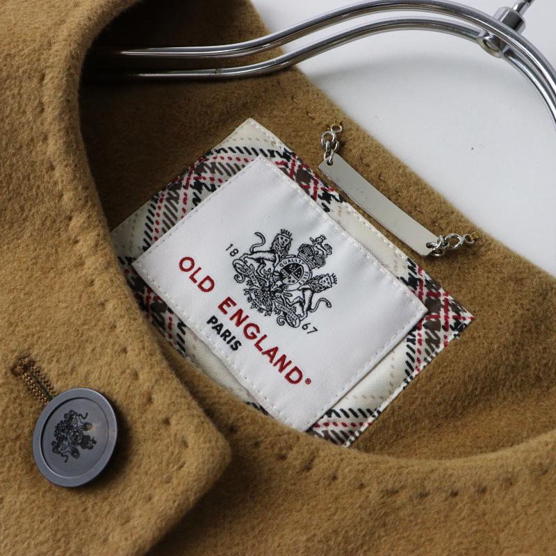 オールドイングランド OLD ENGLAND アンゴラウールノーカラーコート 36 