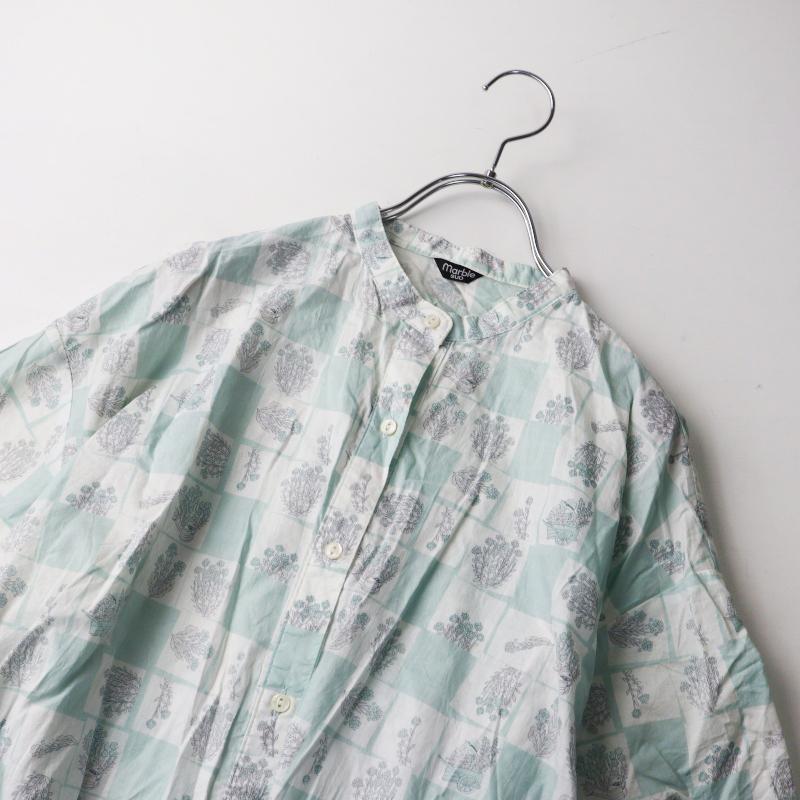 2023 マーブルシュッド marble SUD 花屋の爺さん ワンピース＼ミント 