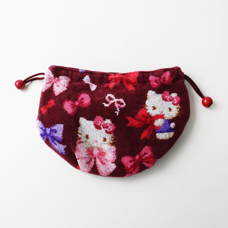 フェイラー FEILER サンリオ コラボ 巾着 ポーチ　ハローキティ feiler（フェイラー） × hellokitty ハローキティ サンリオコラボ 巾着