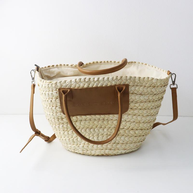 美品 ディーンアンドデルーカ DEAN ＆ DELUCA 保冷かごバッグ 大 
