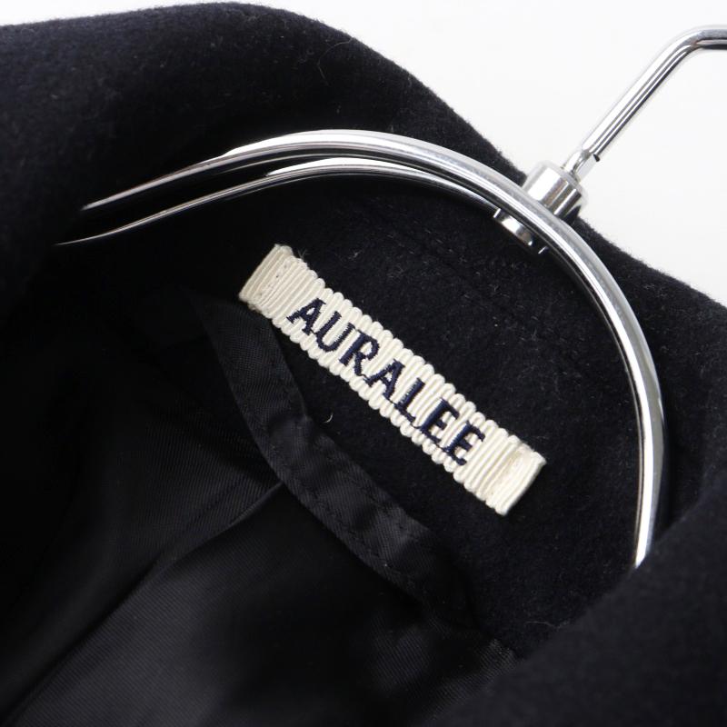 美品 2024AW オーラリー AURALEE SPONGE WOOL MELTON SHORT BLOUSON 