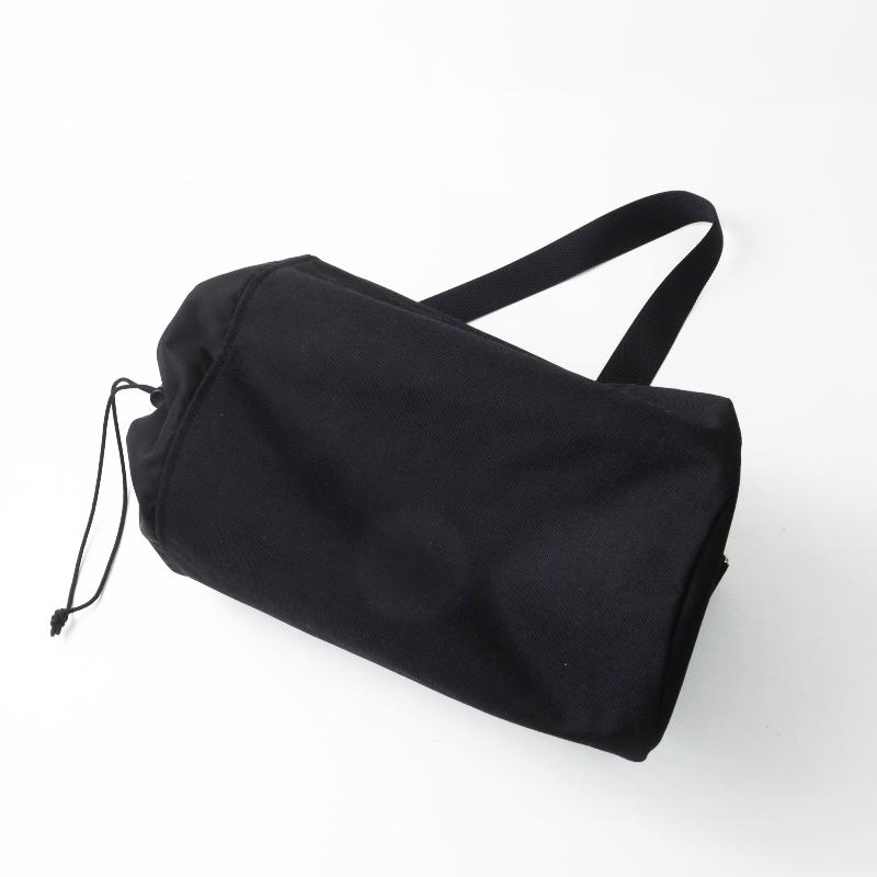 美品 アエタ Aeta ボンサック Mサイズ NYLON＼ブラック ナイロン 巾着 