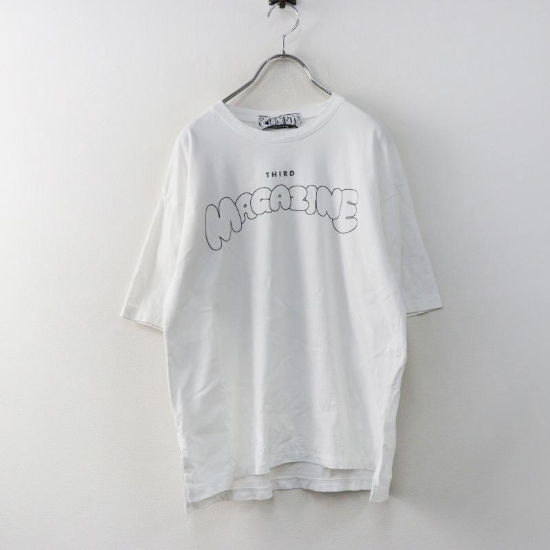 2025SS サードマガジン THIRD MAGAZINE バブルロゴTシャツ 9 ホワイト