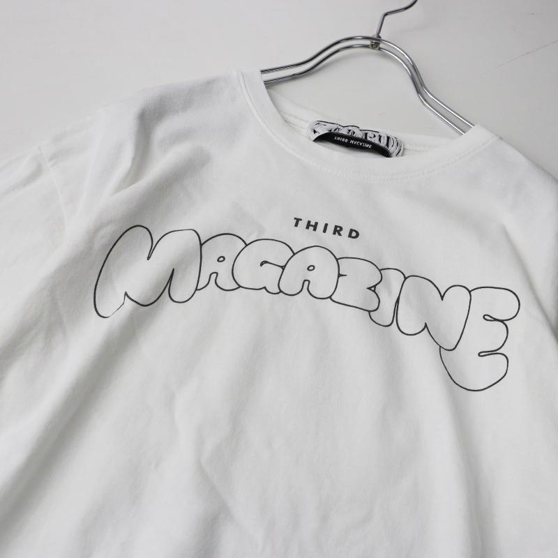 2025SS サードマガジン THIRD MAGAZINE バブルロゴTシャツ 9 ホワイト
