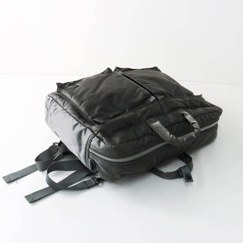 PORTER 極美品 ポーター TANKER 3WAY DOCUMENT BAG＼カーキ トート