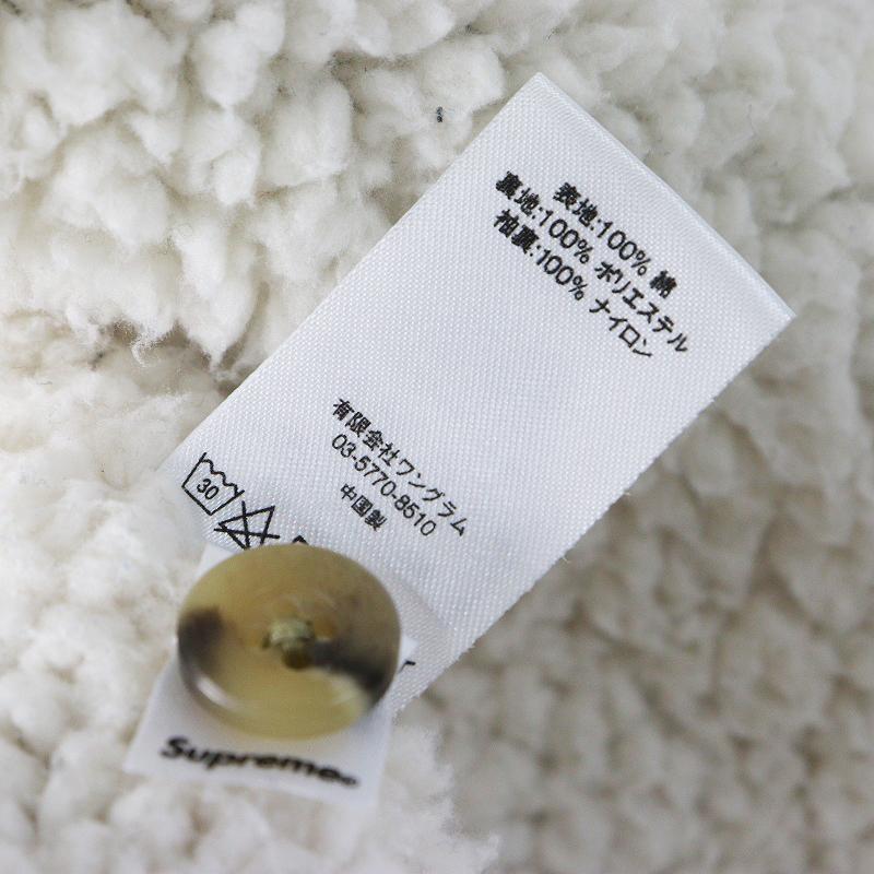 Supreme（シュプリーム） Buffalo Plaid Sherpa Lined Chore Shirt 裏