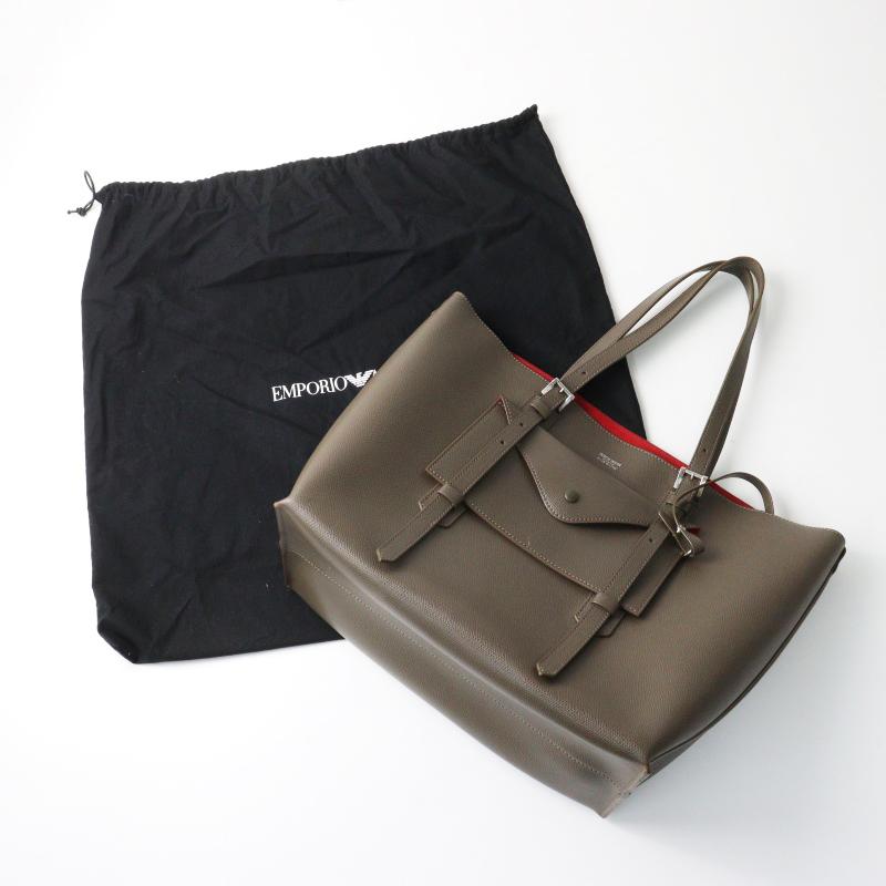 ジョルジオアルマーニ GIORGIO ARMANI レザー トートバッグ 