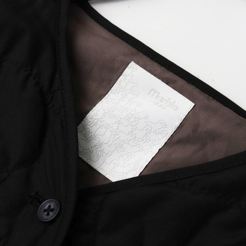 2022AW マーブルシュッド marble SUD Bearキルト Long Vest ブラック
