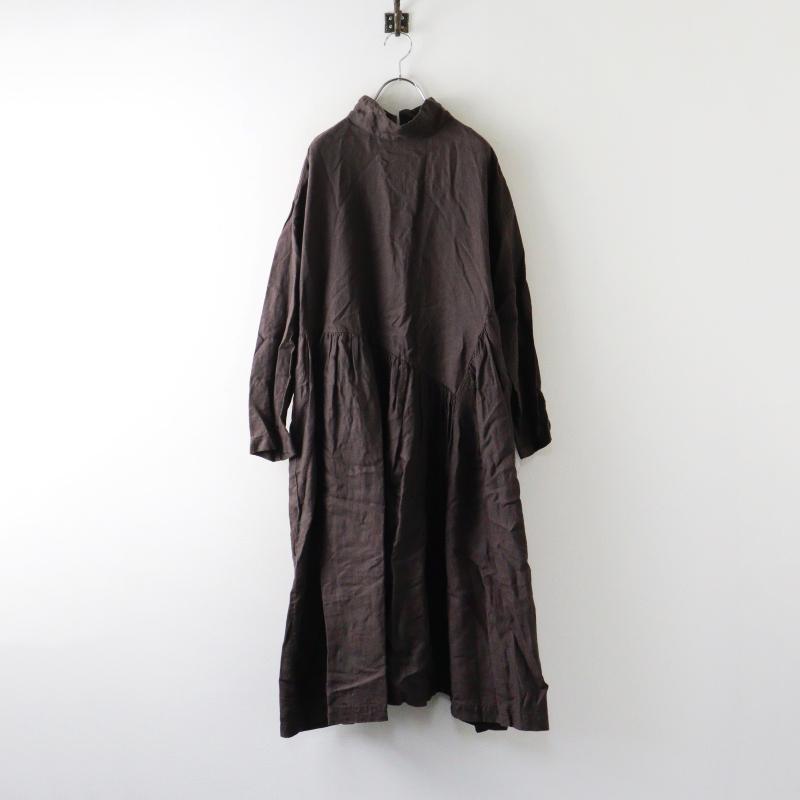 期間限定価格】ネストローブ nest Robe リネンスタンドカラーギャザー 