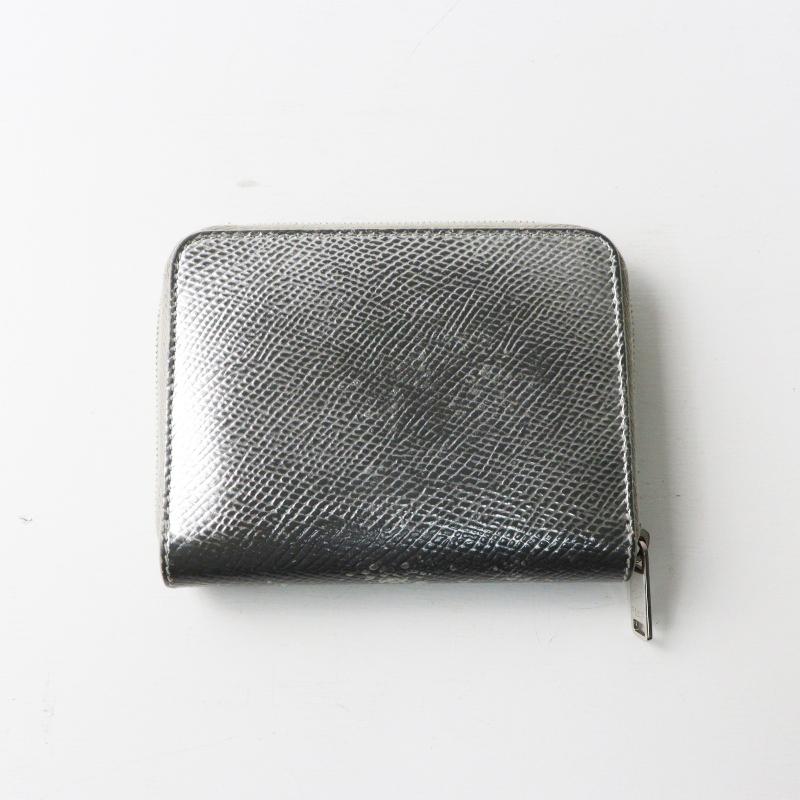 CELINE（セリーヌ） コンパクトジップウォレット□シルバー メタリック 