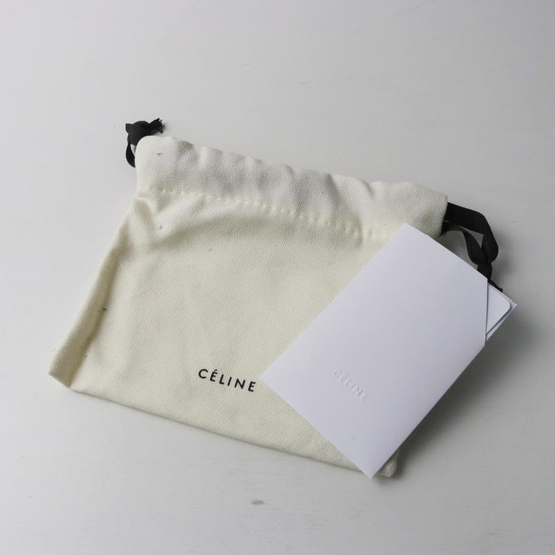 CELINE（セリーヌ） コンパクトジップウォレット□シルバー メタリック 