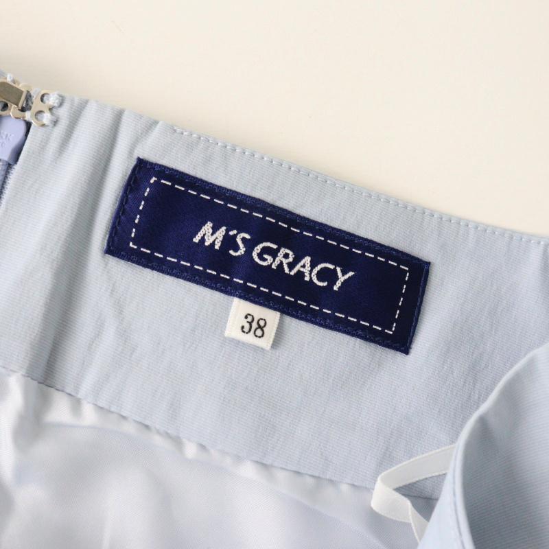 エムズグレイシー M'S GRACY フラワーエンブロイダリー Aライン