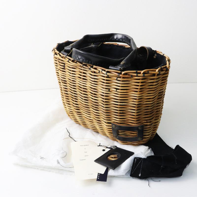 美品 エバゴス ebagos モチアルク ヤマコトバ レザーハンドル 紅籐