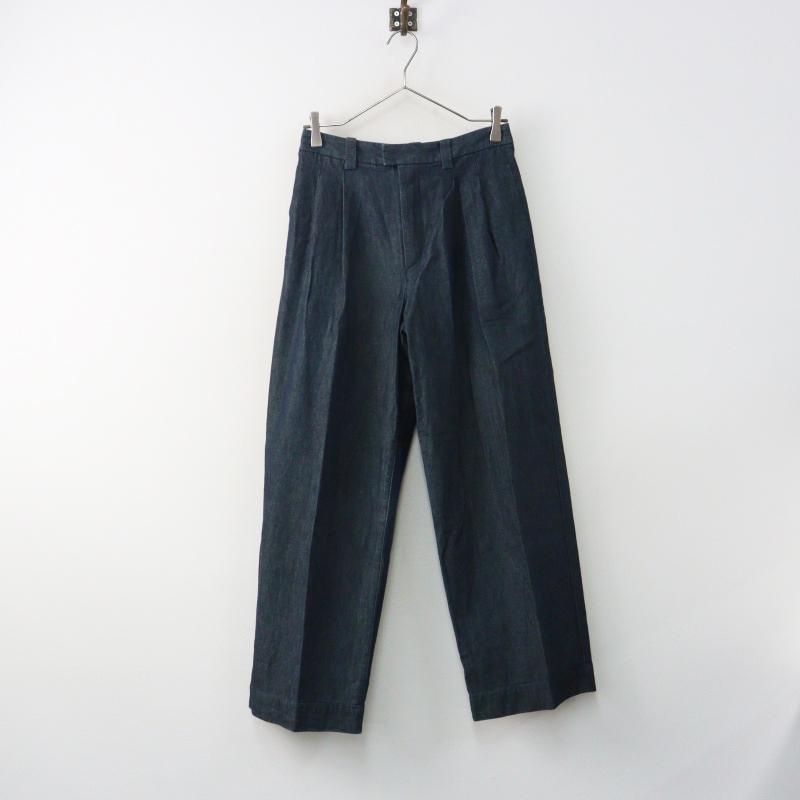 パラスパレス＊藍染パンツ Pal'las Palace（パラスパレス） インディゴ染め コットンタックパンツ