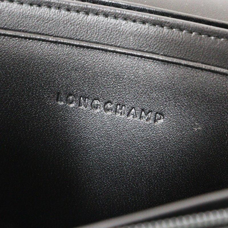 LONGCHAMP（ロンシャン） クロコ型押し レザー ロングウォレット
