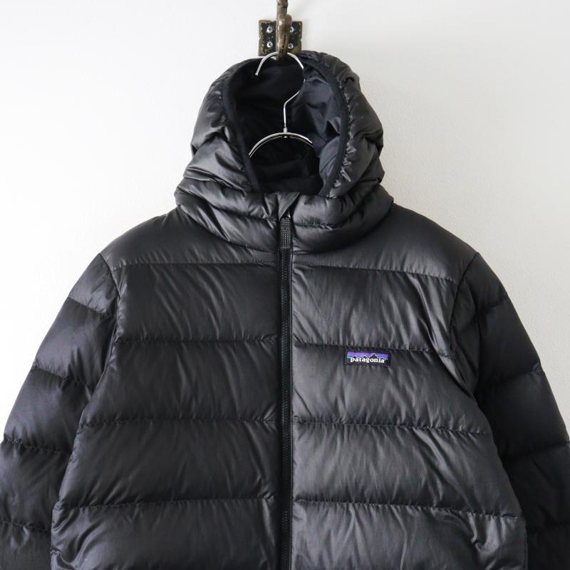 patagonia キッズ ハイロフトダウンセーターフーディー ネイビー L