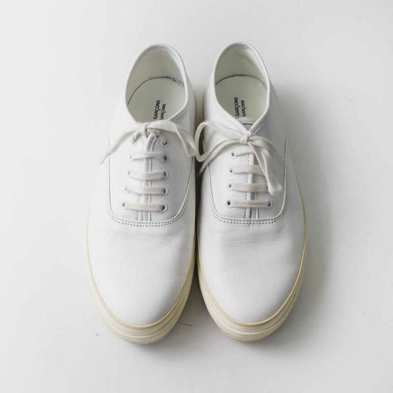 SPINULE ホワイトレザー スニーカー S サイズ24cm 近年モデル コムコム コムデギャルソン COMME des GARCONS スピングル