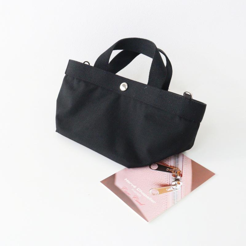 美品 エルベシャプリエ Herve Chapelier 2701C 舟型トートS ノワール 