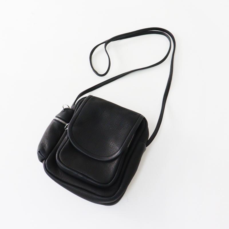 極美品 アエタ Aeta DA05 DEER LEATHER SHOULDER POUCH ディアレザー 