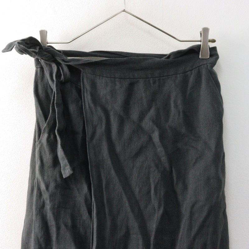 2023SS エヴァムエヴァ evam eva linen wrap skirt リネン ラップ