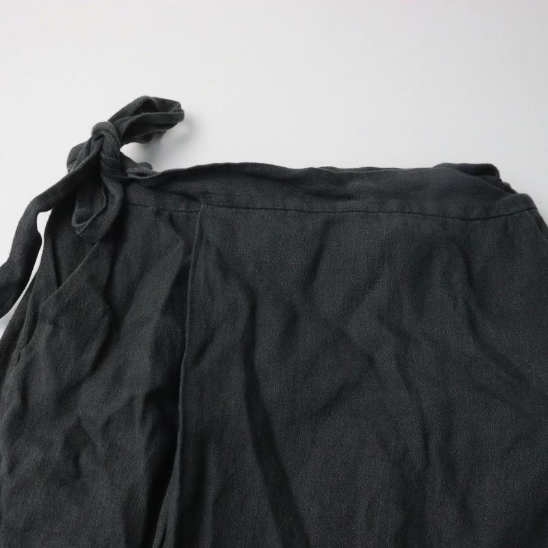 2023SS エヴァムエヴァ evam eva linen wrap skirt リネン ラップ