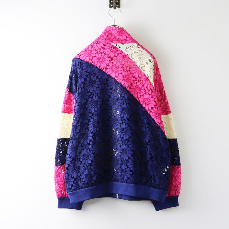 GUCCI（グッチ） 美品 GUCCI Lace Interlocking GG Patch Track Jacket
