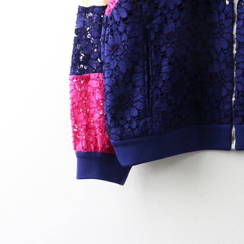 GUCCI（グッチ） 美品 GUCCI Lace Interlocking GG Patch Track Jacket