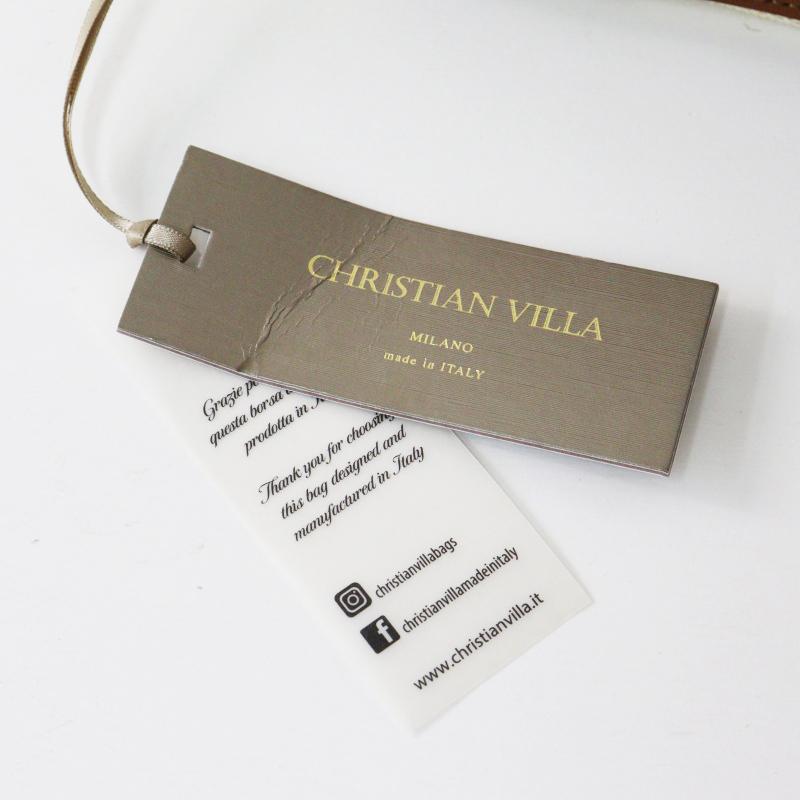美品 クリスチャンヴィラ CHRISTIAN VILLA 異素材コンビホーボーバッグ 