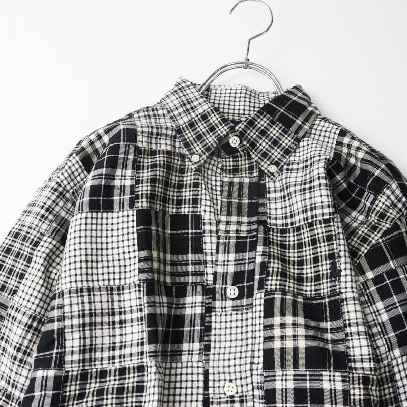 ✨未使用級/XL✨ポロラルフローレン ボタンダウンシャツ パッチワーク ポニー インパクト21期 ラルフローレン RALPH LAUREN ポニー刺繍 チェック