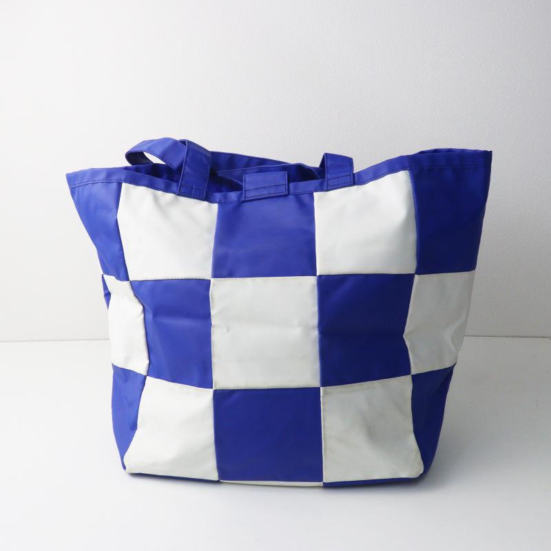 本日限定価格COMME des GARÇONS ストライプ エコバッグ Archive トリコ コムデギャルソン trict COMME des GAR〓ONS 青白市松