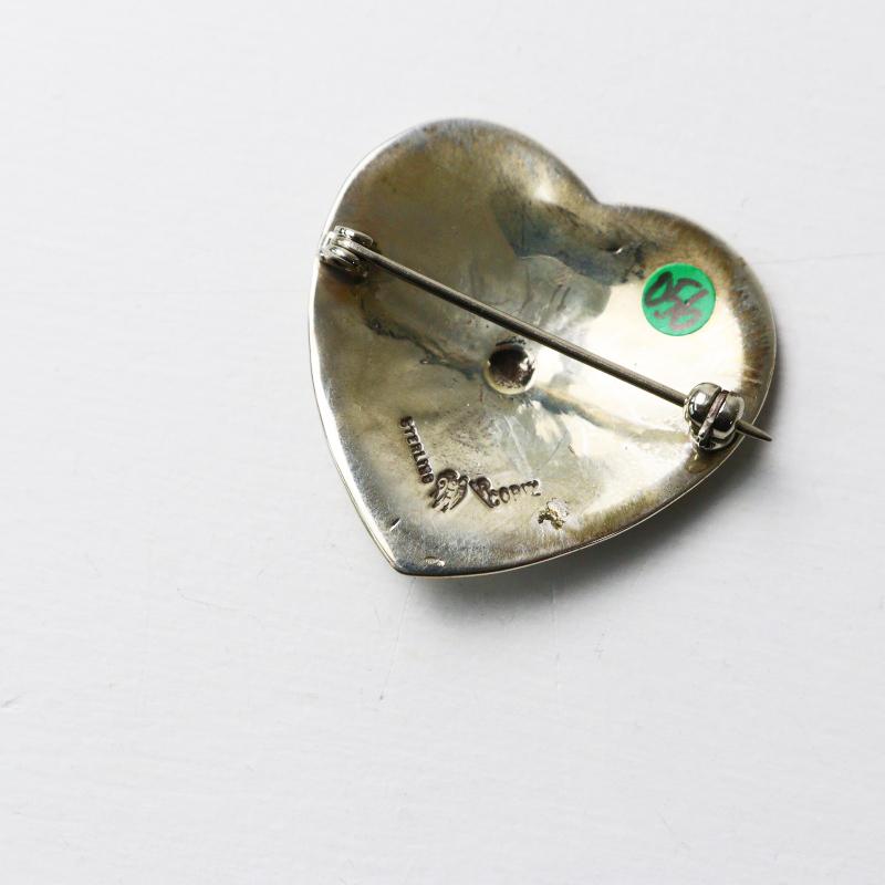 Harpo ハート型 シルバーブローチ ハルポ HARPO ブローチ N1 BROOCH＼シルバー ハート インディアン