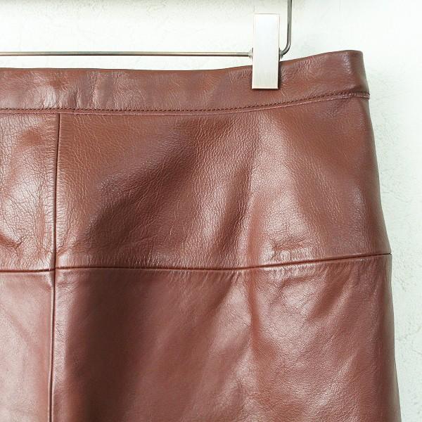 美品 ROKU LEATHER SKIRT