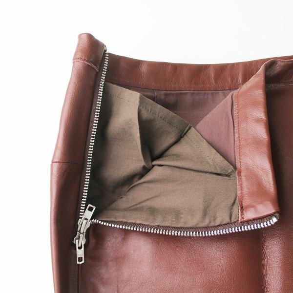 美品 ROKU LEATHER SKIRT