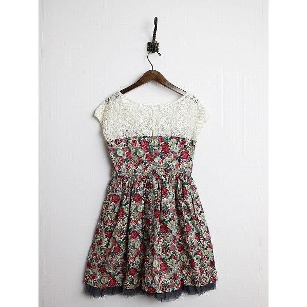 セール特価 Lois M花柄 フラワープリント切替ワンピース ロイスクレヨン Crayon ワンピース Www 11thspace Com