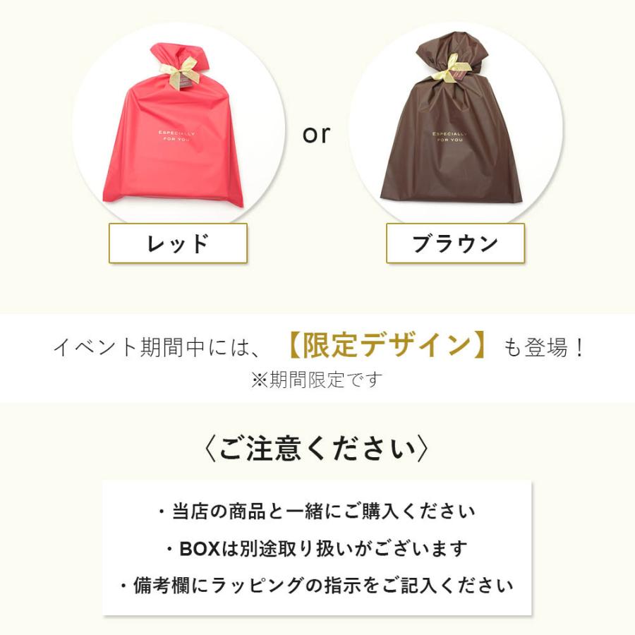 ギフトラッピング 色が選べる レッド ブラウン プレゼント 赤 茶