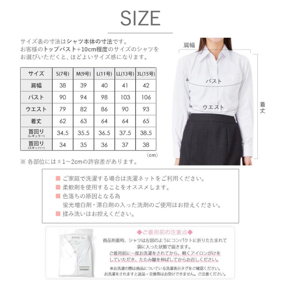 ブラウス 2枚セット レディース シャツ 長袖 半袖 レギュラー